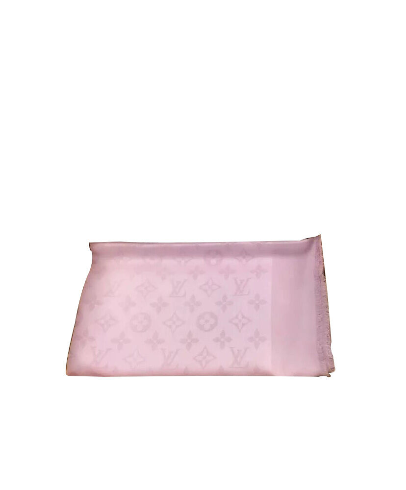 Louis Vuitton Scarf Monogram Shine Shawl Pink