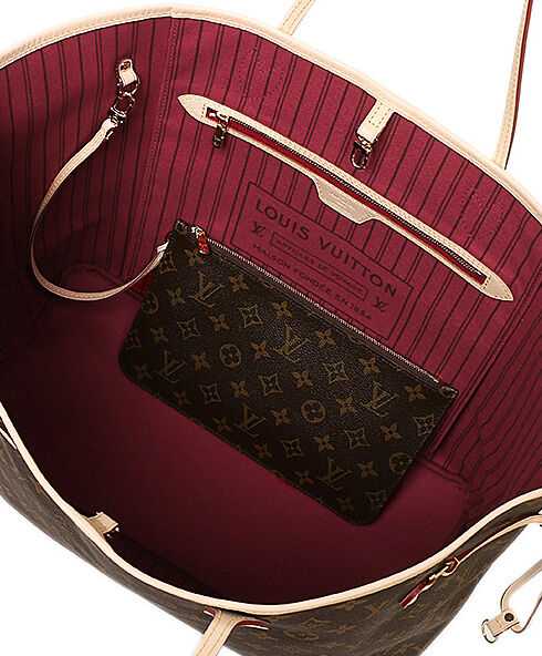 Louis Vuitton Monogram Neverfull M40991 Red - Click Image to Close