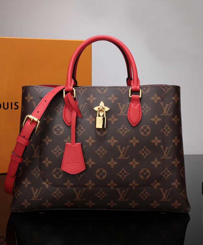 Louis Vuitton Flower Tote M43550 M43553 Red - Click Image to Close