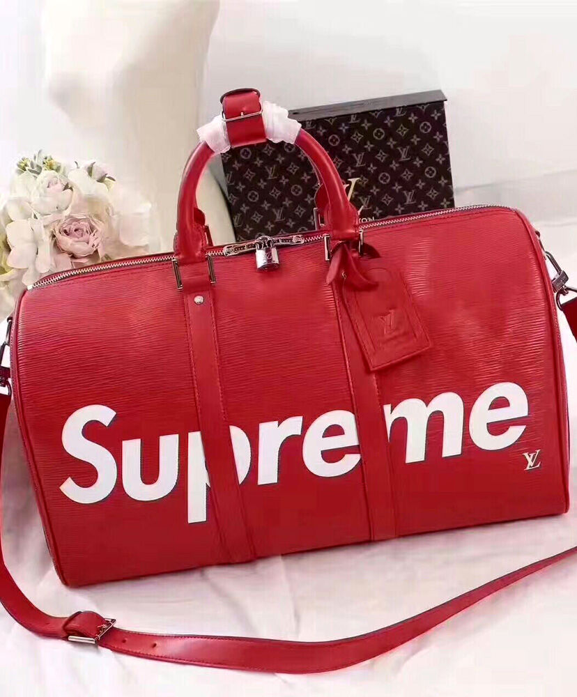 Louis Vuitton X Supreme Epi Keepall Bag Red - Click Image to Close