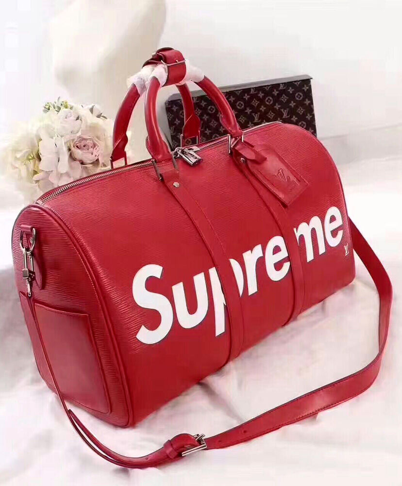 Louis Vuitton X Supreme Epi Keepall Bag Red - Click Image to Close