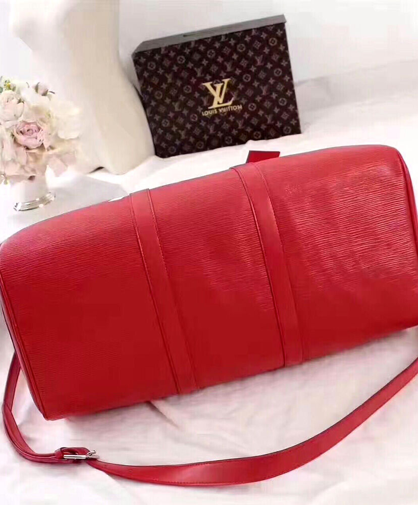 Louis Vuitton X Supreme Epi Keepall Bag Red