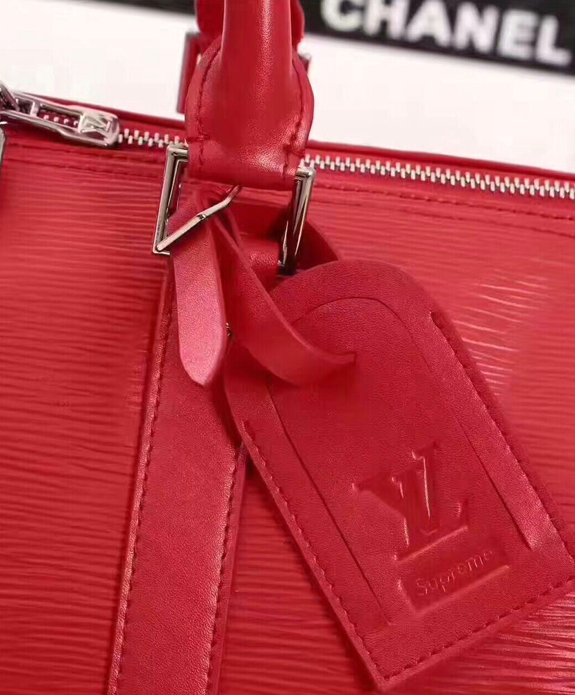 Louis Vuitton X Supreme Epi Keepall Bag Red - Click Image to Close