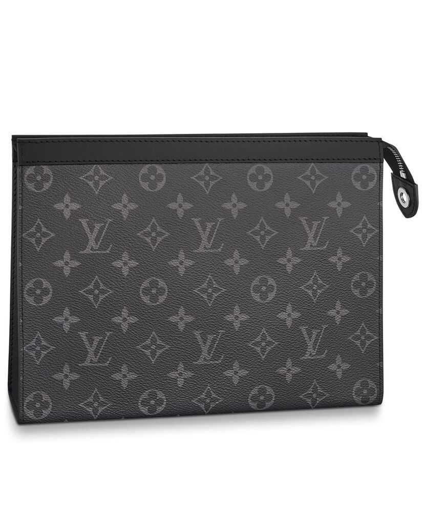 Louis Vuitton Pochette Voyage MM Monogram Eclipse Travel Accessories M61692 Black