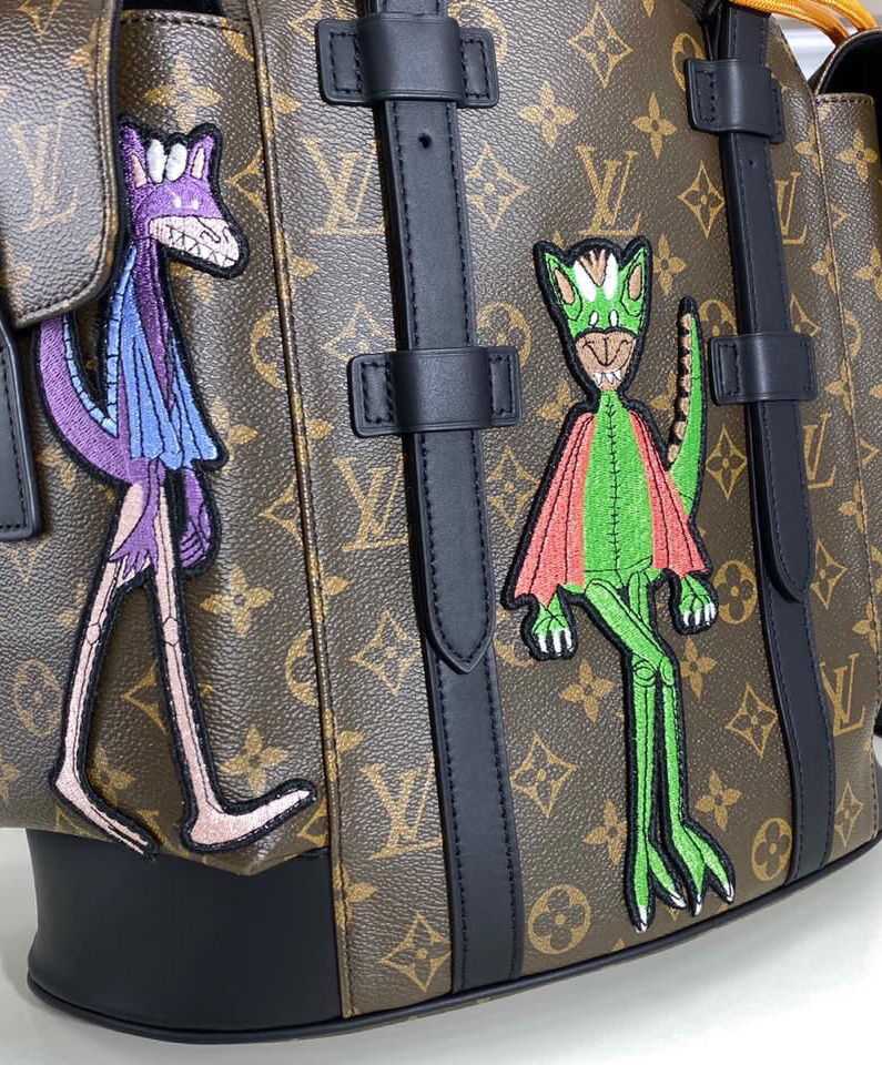 Auth LOUIS VUITTON Monogram Friends Dragon Christopher PM Backpack M45617  99436g