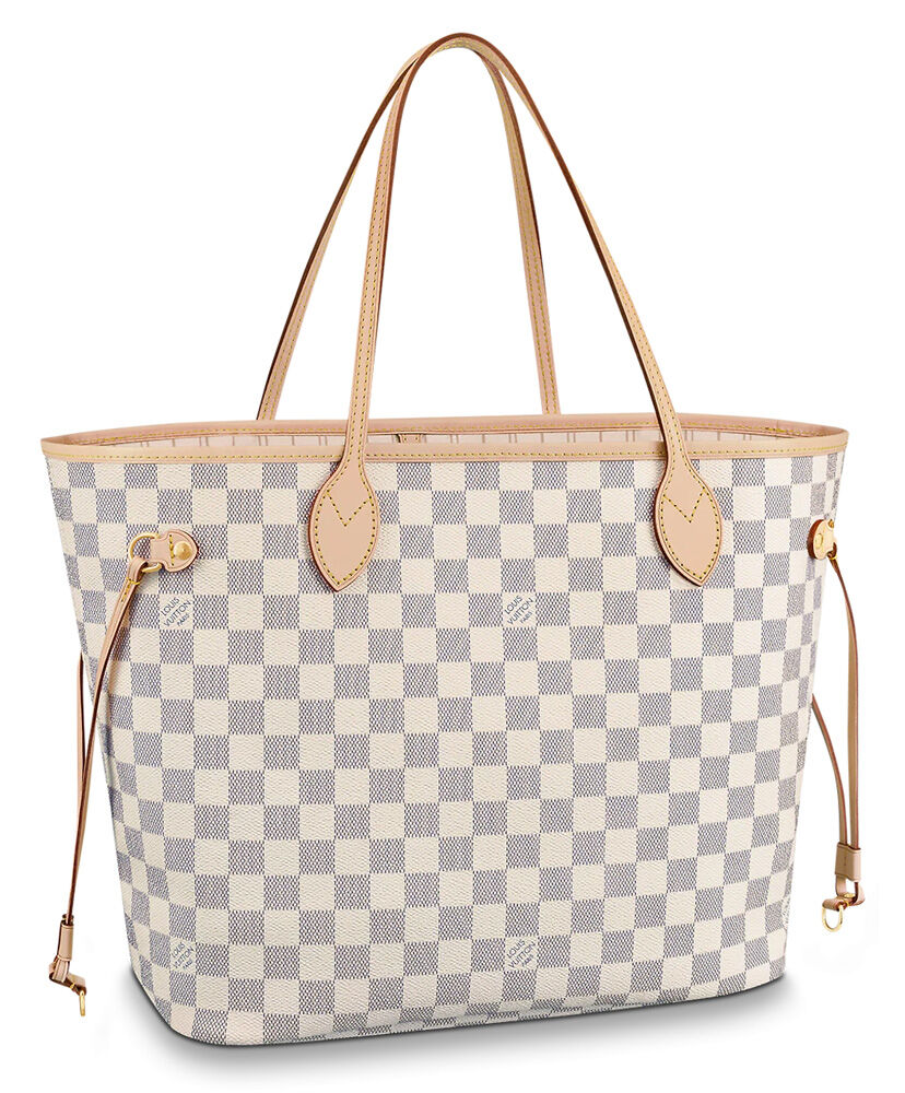 Louis Vuitton Damier Canvas Neverfull Tote N41361 White