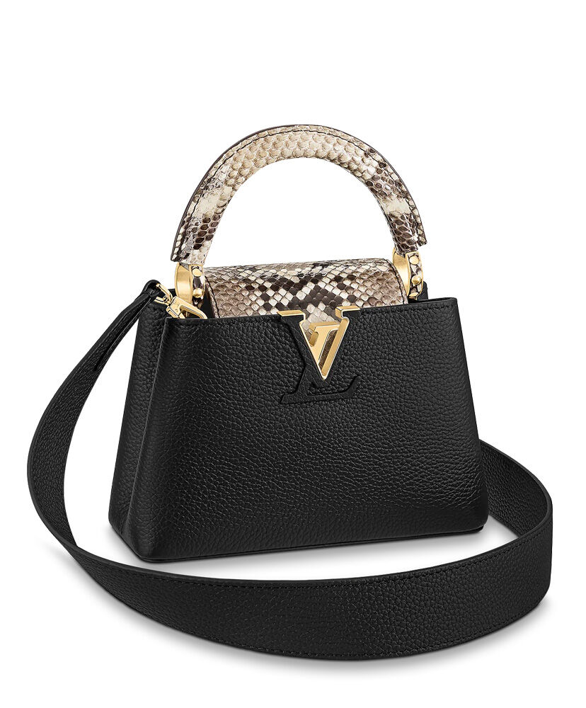 Louis Vuitton Capucines Mini Bag N80931 N96467 Black