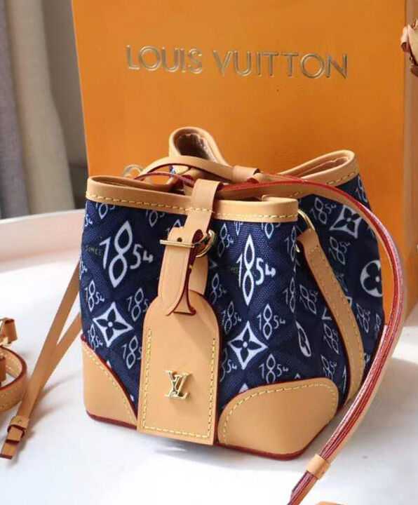 Louis Vuitton Noe Purse Bucket Bag M57447 Blue - Click Image to Close