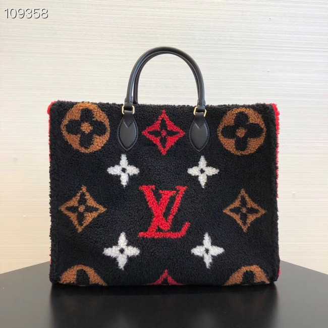 Louis Vuitton Outlet Monogram Canvas Original M44412 black&red