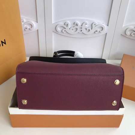 Louis Vuitton Outlet Original Leather CITY STEAMER PM M55062 Black&Wine