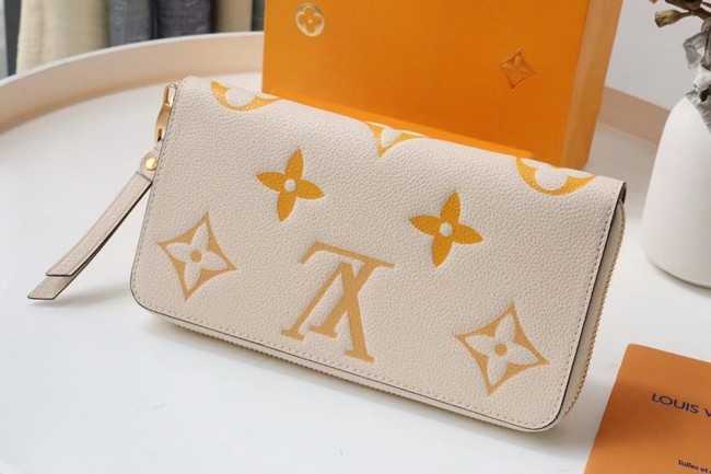 Louis Vuitton Outlet ZIPPY WALLET M80403 Cream&Saffron