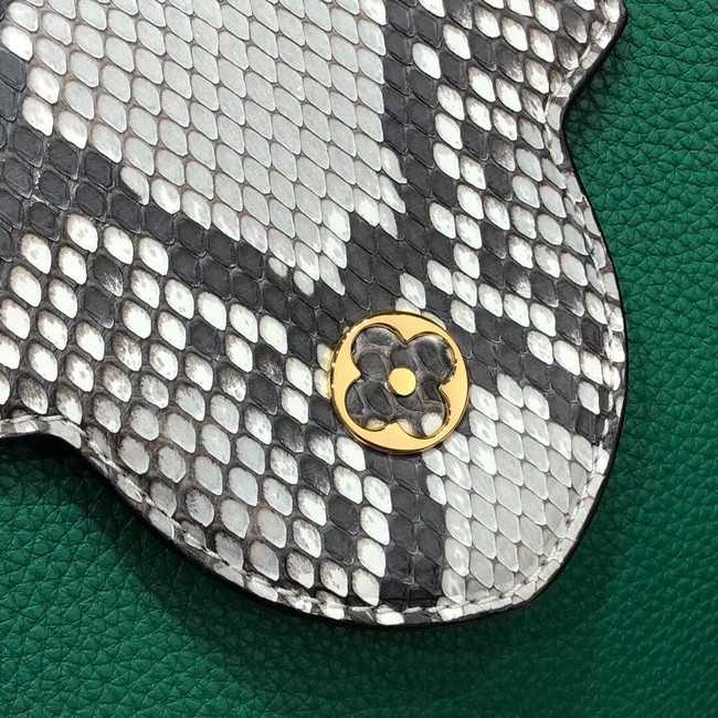 Louis Vuitton Outlet original taurillon leather Capucines BB M48865 green