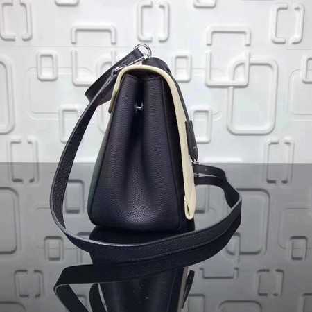 Louis Vuitton Outlet soft original calf leather LOCKME BB Bag M50250 Cream With black