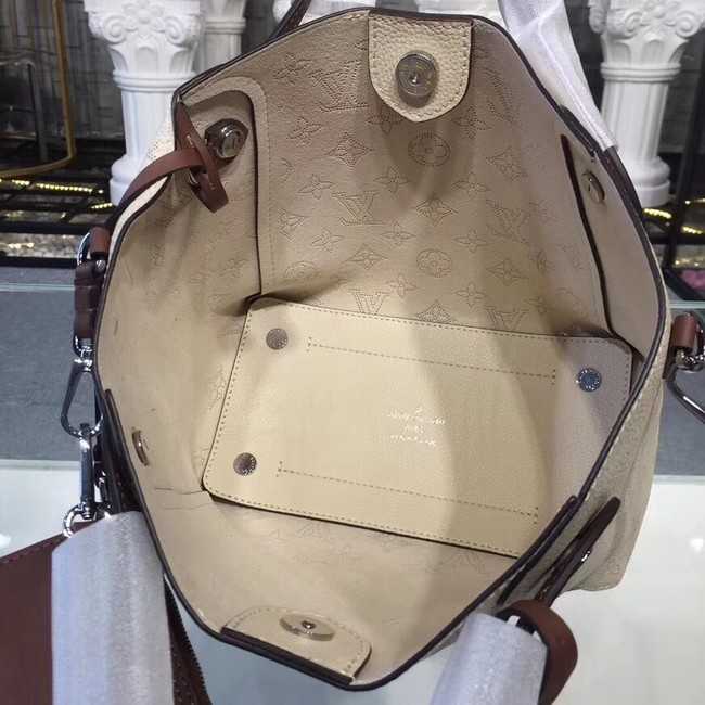 Louis Vuitton Outlet original Mahina Leather Tote Bag 54351 cream