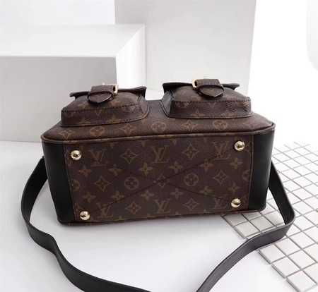 Louis Vuitton Outlet manhattan monogram canvas handbags M43482 black