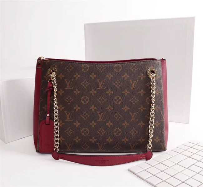 Louis Vuitton Outlet monogram canvas SURENE MM M43755 Bordeaux