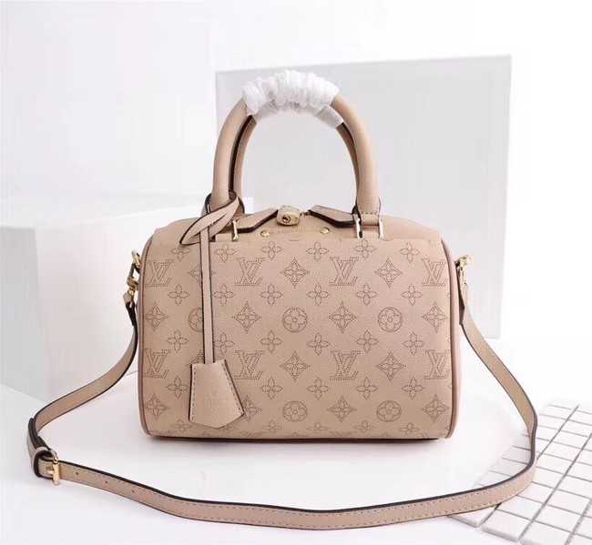 Louis Vuitton Outlet Mahina Leather SPEEDY BANDOULIERE 30 M40431 apricot