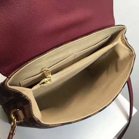 Louis Vuitton Outlet Original Damier Ebene Canvas WIGHT N44243 wine