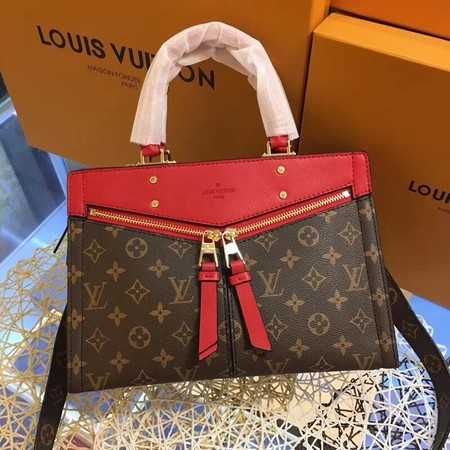 Louis Vuitton Outlet monogram canvas POPINCOURT A44195 red