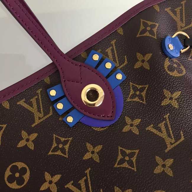 Louis Vuitton Outlet Monogram Canvas NEVERFULL MM 41663 Purple