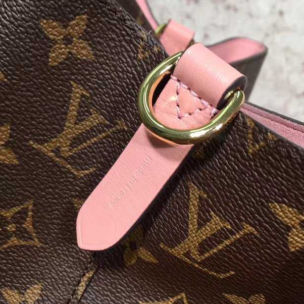 2017 Louis Vuitton Outlet monogram canvas original bag neonoe M44022 pink
