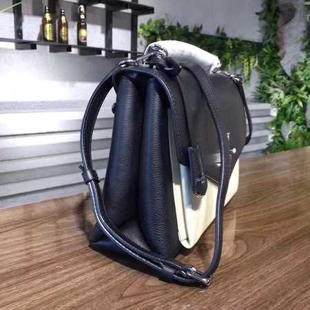 Louis Vuitton Outlet original Leather MY LOCKME 54849 black with white