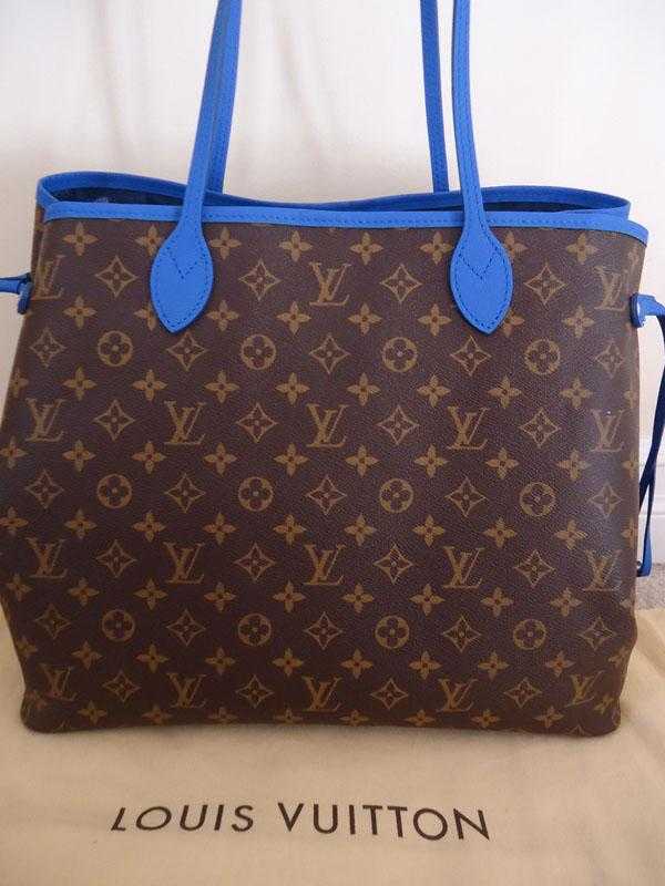 2013 Louis Vuitton Outlet Monogram Canvas Ikat Neverfull GM M40875 blue