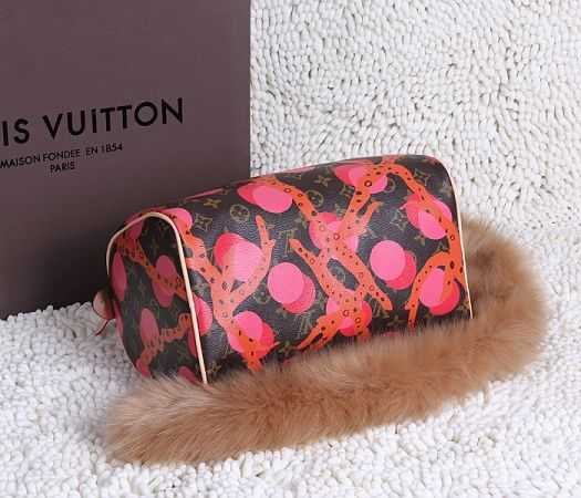 Louis Vuitton Outlet Monogram Canvas SPEEDY 30 RAMAGES 41527 Rose
