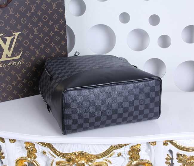 Louis Vuitton Outlet Damier Ebene Graphite Jake Backpack 41558 Black