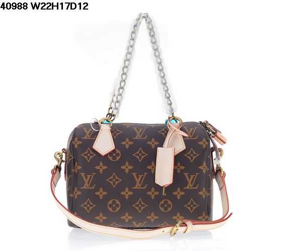 2014 Louis Vuitton Outlet monogram canvas speedy 20 chain bag m40988