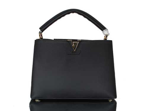 2014 Louis Vuitton Outlet capucines mm m48864 black bag
