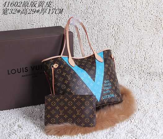 2015 Louis Vuitton Outlet Monogram Canvas Hot Style 41602 Blue