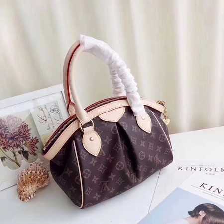 Louis Vuitton Outlet original Leather Monogram Canvas Tote Bag M40143
