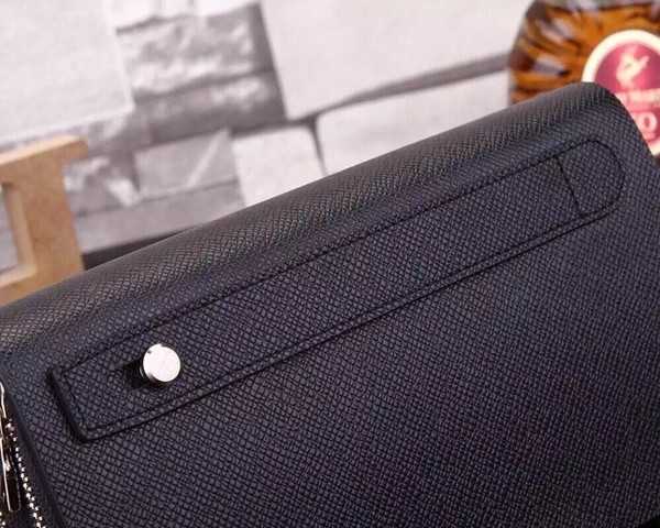 Louis Vuitton Outlet Saffiano Leather Clutch M2012 Black