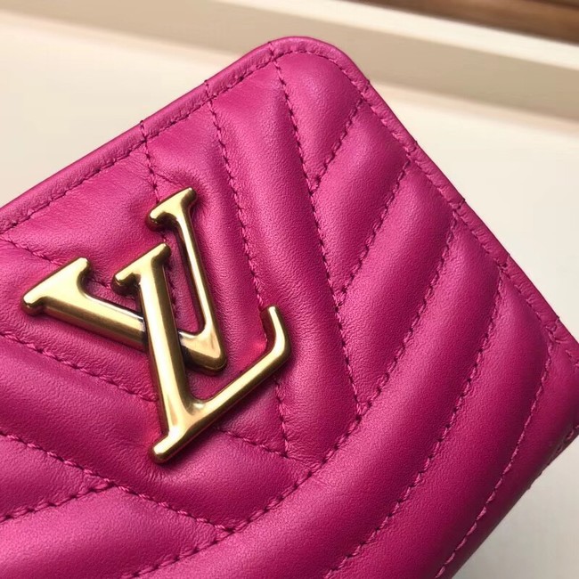Louis Vuitton Outlet NEW WAVE COMPACT WALLET M63789 Peach red