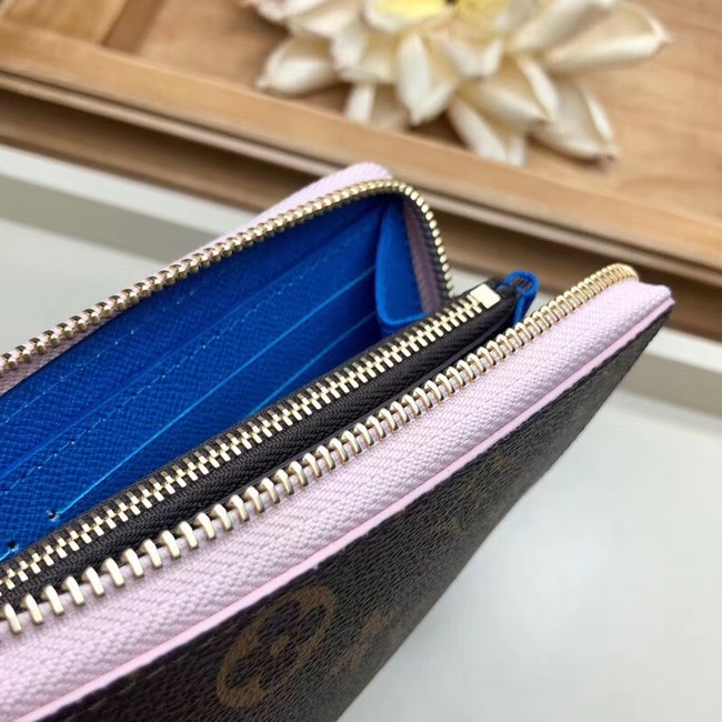 Louis Vuitton Outlet Monogram coated canvas CLEMENCE WALLET M64161 blue