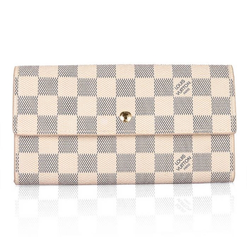 Louis Vuitton Outlet Damier Canvas Pochette Wallet White N61735
