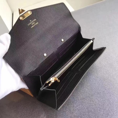Louis Vuitton Outlet Monogram Canvas Padlock Wallet M58414 black