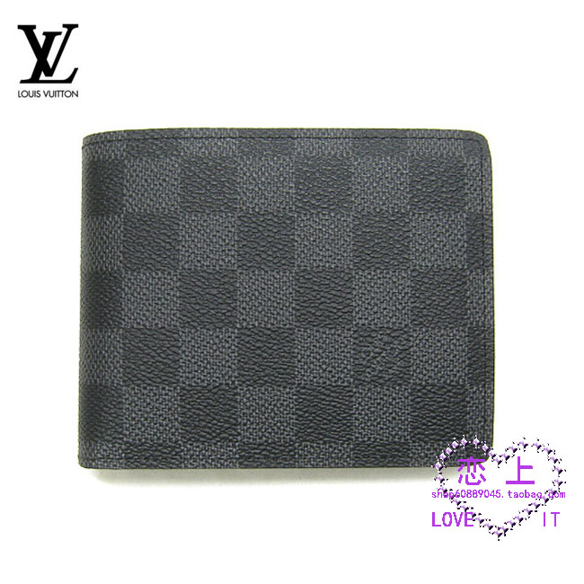 Men s Louis Vuitton Outlet Black Leather florin Wallet M60026
