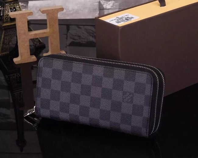 Louis Vuitton Outlet Damier Ebene Canvas Wallet M61723 Black