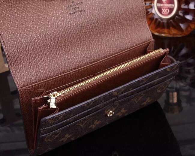 Louis Vuitton Outlet Monogram Canvas Sarah Wallet M61734 Brown