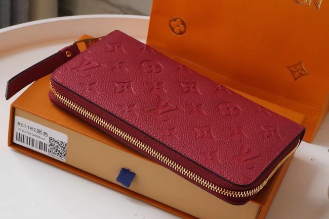 Louis Vuitton Outlet Original Monogram Empreinte Wallet M60571 Wine