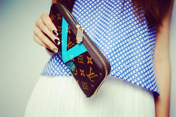 Louis Vuitton Outlet new products wallets 60928 light blue